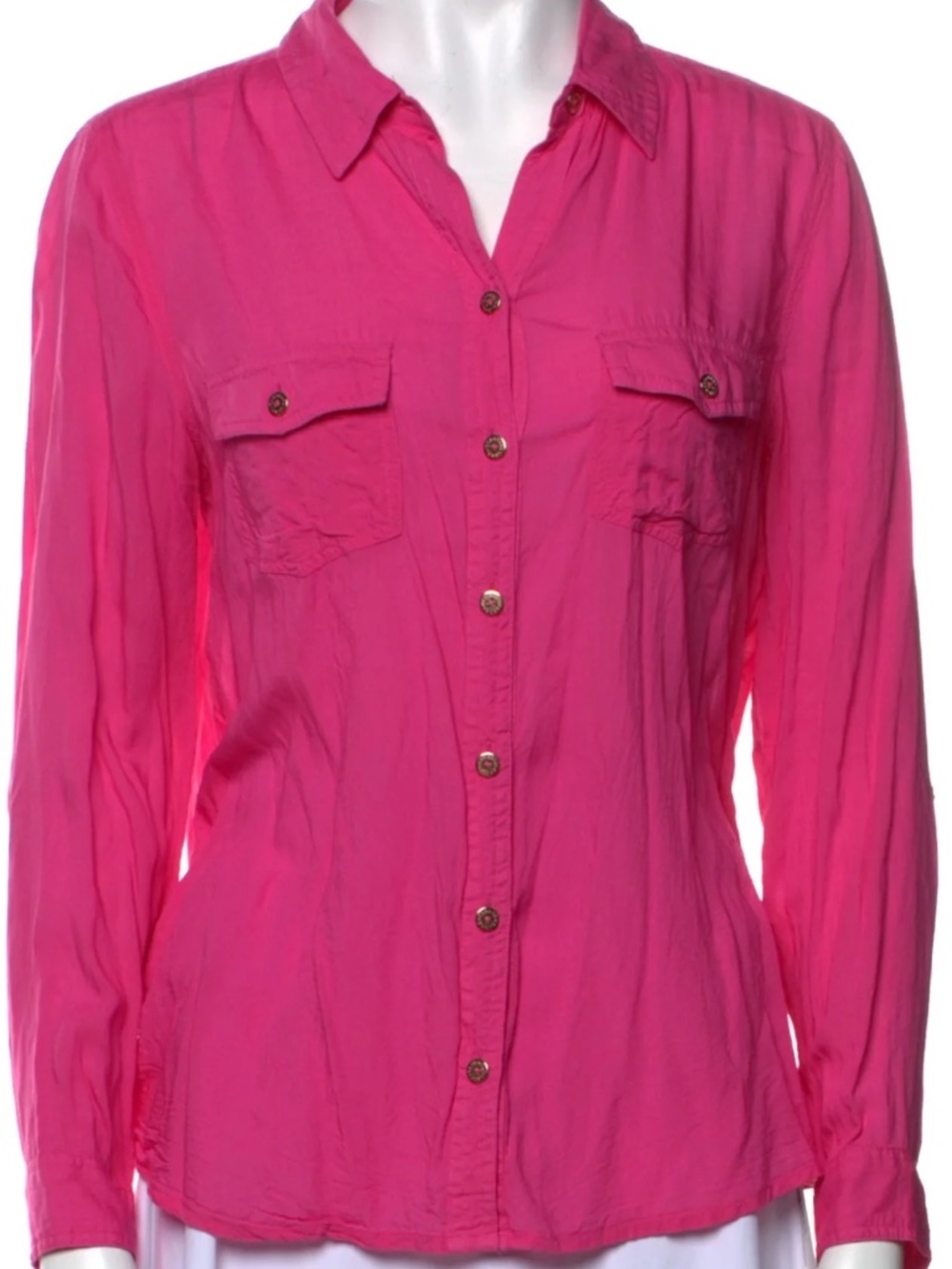 Melissa Odabash Button-Up Top Pink